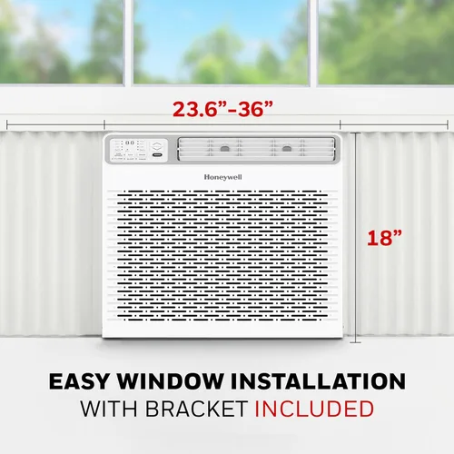 Miniatura 5 de Honeywell Aire acondicionado digital para ventana de 14,000 BTU, control remoto, pantalla LED, 4 modos, ecológico, cobertura de 800 pies cuadrados