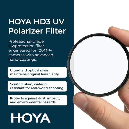 Miniatura 2 de Hoya HD3 - Filtro protector UV de 3.228 in, certificado para cámaras de 100 MP+ con filtro UV ultra duro, resistente a las manchas, manchas e