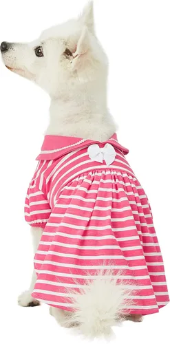 Miniatura 18 de Blueberry Pet My Little Princess - Vestido de tul para perro, color rosa bebé con delicada flor, longitud de espalda de 14 pulgadas, paquete de 1
