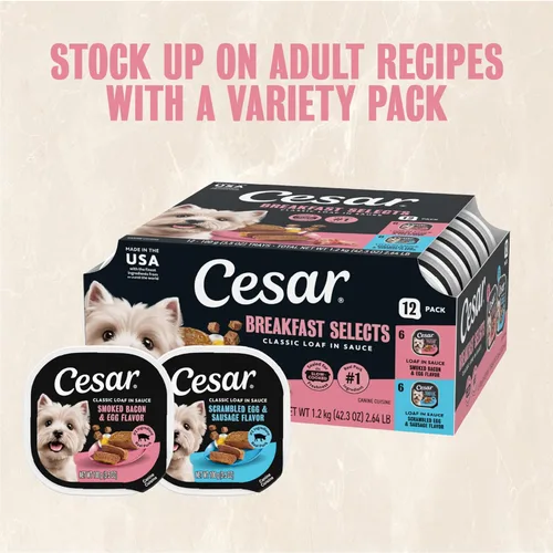Miniatura 11 de Cesar - Comida húmeda gourmet para perros en paquete variado de 12 unidades (paquete de 2)