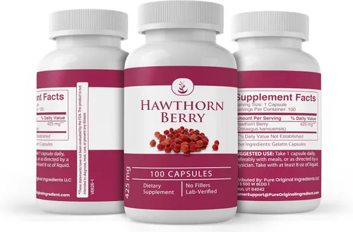 Miniatura 4 de PURE ORIGINAL INGREDIENTS Hawthorn Berry, (100 cápsulas) siempre puro, sin aditivos ni rellenos, verificado por laboratorio