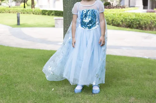 Miniatura 8 de Zapatos bajos tipo princesa inspirados en disfraces de Frozen, Elsa y reina de nieve, para niñas