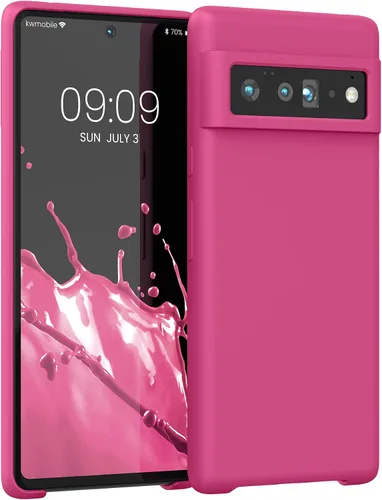 Miniatura 378 de kwmobile Funda Compatible con Google Pixel 6 Pro - Funda de Teléfono de Silicona TPU con Acabado Suave - Azul Caribe