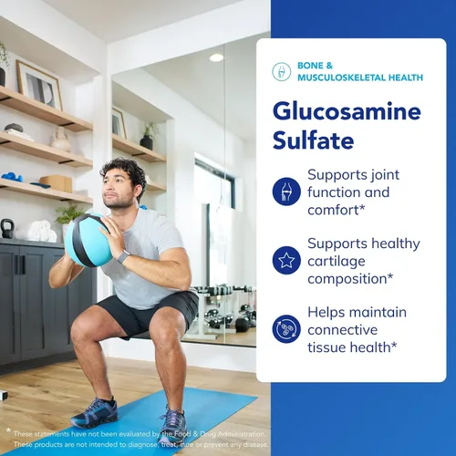 Miniatura 3 de Pure Encapsulations Sulfato de glucosamina 1,000 mg Suplemento para apoyo articular y movilidad, salud del cartílago y tejido conectivo* 60