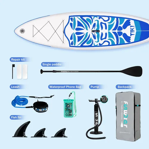 Miniatura 4 de FunWater Inflatable Ultra-Light Stand Up Paddle Board for All Skill Levels with Premium SUP Paddleboard Accessories,Non-Slip Comfort Deck for Youth