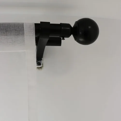 Miniatura 6 de SLOW SOUL Juego de 2 paneles de cortinas traslúcidas de lino sintético semitransparente con flores blancas para ventana, cortinas bordadas