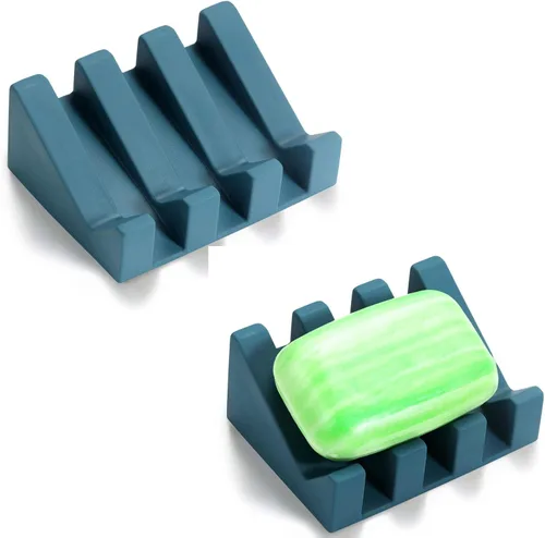 Miniatura 13 de Jabonera, soporte para pastilla de jabón para ducha, para baño, cocina, bañera, fácil de limpiar, mantiene el jabón seco, extiende la vida del jabón