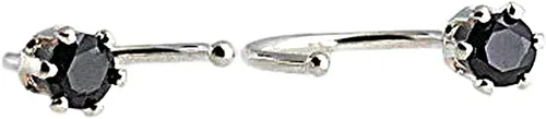 Miniatura 8 de Aretes de plata de ley para mujeres y niñas, hipoalergénicos para cartílago