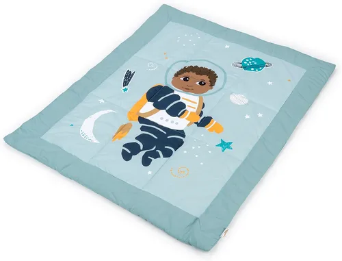 Miniatura 12 de Little Muffincakes Zhara Manta acolchada para niños pequeños, estampado de bailarina y flores, 42.0 x 34.0 pulgadas, 18 meses en adelante, rosa