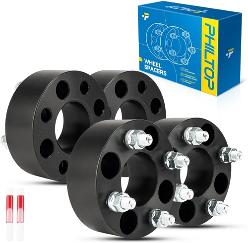 Miniatura 76 de PHILTOP Espaciador de rueda de 4 x 4 de 2 pulgadas, espaciadores de rueda centrados en las lengüetas para Polaris Trail Boss 330 2003-2013, Trail
