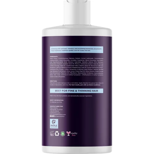 Miniatura 6 de Champú y acondicionador de biotina voluminizante alimentado por aceite esencial de romero, champú y acondicionador sin sulfato con biotina