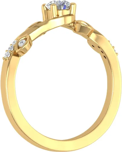 Miniatura 2 de FINEROCK Anillos de compromiso de diamantes de 15 quilates en oro de 10 quilates