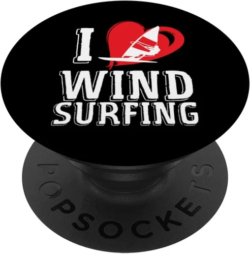 Miniatura 6 de Windsurfing Love Windsurf Surfing Windsurfer PopSockets MagSafe PopGrip for iPhone