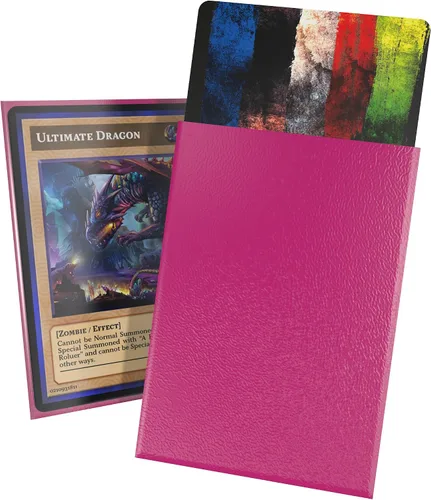 Miniatura 40 de Ultimate Guard Fundas exteriores para cartas Cortex, 100 fundas estándar de tamaño TCG, 66 x 91 mm, con respaldo negro, acabado brillante, sin PVC