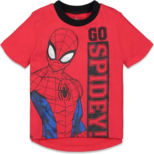 Miniatura 2 de Marvel Avengers Spiderman - Conjunto de camiseta y pantalones cortos de rizo francés