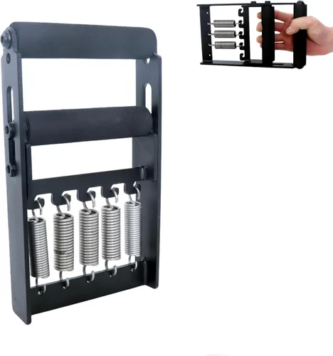 Dinamómetro de agarre de mano de metal sólido, probador de fuerza de agarre de mano de 165 libras, entrenador de fuerza de agarre ajustable con 5