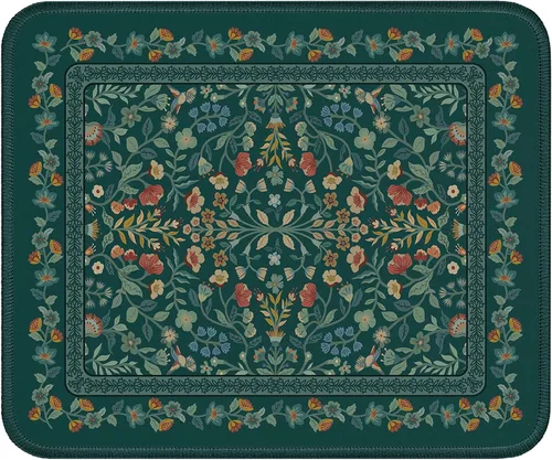 Miniatura 34 de iCasso Alfombrilla de mouse estética pequeña con diseño floral, mini alfombrilla de mouse portátil rosa, antideslizante y cómoda, de tela para mouse