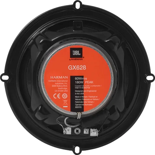 Miniatura 4 de 2 pares de altavoces coaxiales de audio para automóvil JBL Club Series de 6-1/2 pulgadas con manejo de potencia, 60 W RMS, pico de 180 W, respuesta