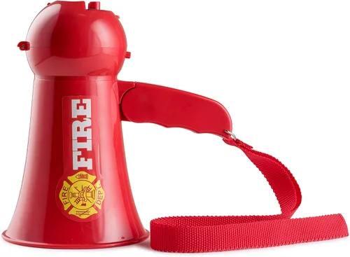 Miniatura 2 de Megáfono de bomberos de juguete para niños con sonido de sirena Micrófono de juguete manual