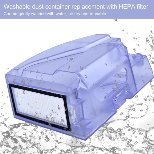 Miniatura 3 de 1 filtro y 1 cubo de polvo Adecuado para Roborock Q7 MAX/Q7 MAX+/ T8 caja de recolección de polvo del tanque de agua, caja de recolección de polvo