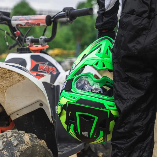 Miniatura 8 de ILM Cascos de Bicicleta de Tierra para Jóvenes y Niños ATV Motocross Motocicleta Todoterreno Bicicleta de Tierra Cara Completa DOT Casco de Cuatro