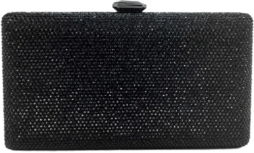 Boutique De FGG Elegantes bolsas de noche de cristal para mujer, caja de fiesta formal, bolso de mano para boda, diamantes de imitación, bolso de