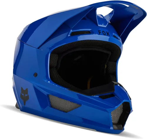 Fox Racing Casco de motocross unisex V1 Core para bicicleta de tierra, azul, XS