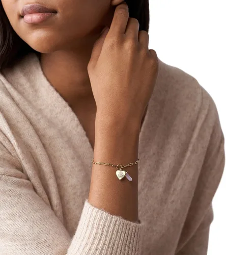 Miniatura 3 de Fossil - Pulsera de acero inoxidable para mujer color oro rosa