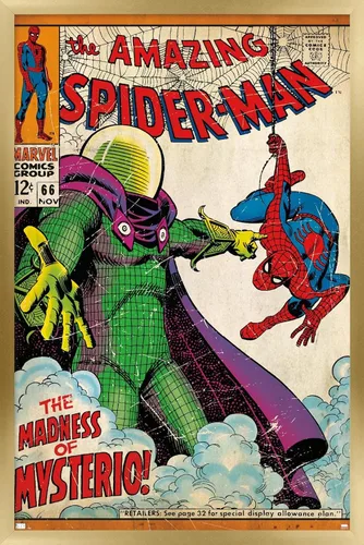 Miniatura 12 de Marvel Comics Spider-Man - Póster de pared Amazing Spider-Man #66, 22.4 pulgadas de largo x 14.7 pulgadas de ancho, versión premium sin marco