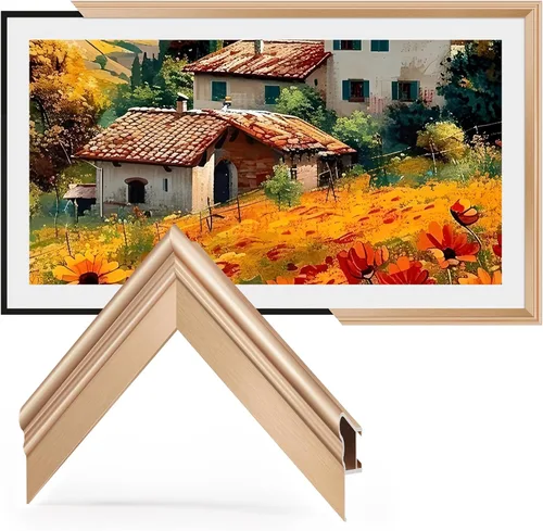 Miniatura 8 de Aleación de chip de color de muestra de oro cobrizo, marco de TV bisel de aleación Deco solo para televisores Samsung The Frame, compatible