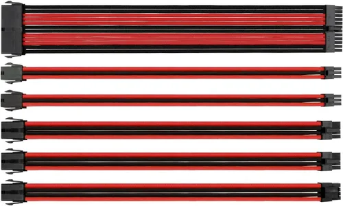 Miniatura 6 de Thermaltake TtMod Kit de cable de alimentación de extensión de manguito ATX/EPS/8-pin PCI-E/6-pin PCI-E con peines, azul/negro AC-035-CN1NAN-A1