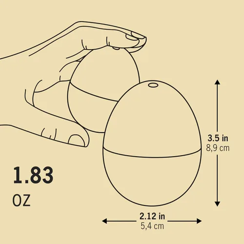 Miniatura 4 de Brainstream Beepegg - Temporizador de huevo básico, rojo
