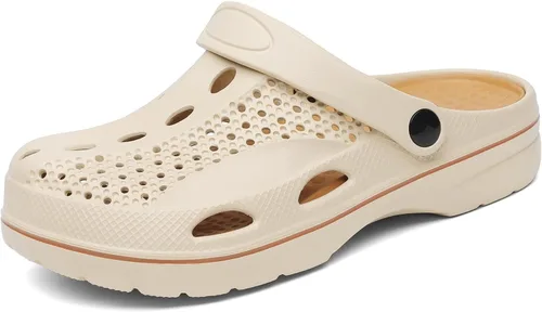 Miniatura 5 de VZQ Zuecos con soporte de arco para mujeres y hombres, zapatos de jardín para exteriores, sandalias de playa con fascitis plantar, plantillas
