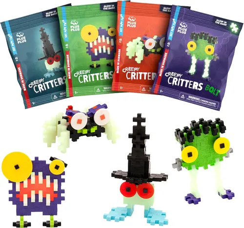 Miniatura 8 de PLUS PLUS Critter Fun Pack, Original - Juego de bloques de construcción de rompecabezas 3D, 160 piezas entrelazadas, actividades divertidas