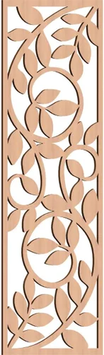 Miniatura 17 de 9 3/8"W x 24 3/8"H x 1/4"T Utica Decorativo Fretwork Madera Paneles de Pared, Abedul