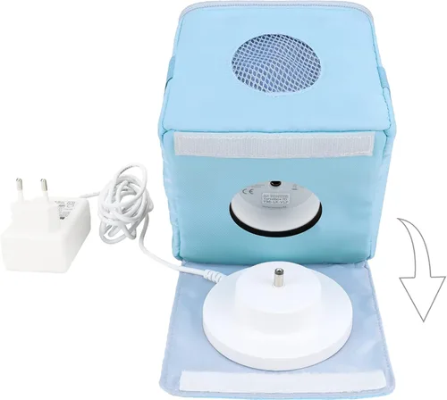 Miniatura 2 de Annmore Estuche de transporte para Toniebox, organizador de almacenamiento para reproductor de audio y figuras, compatible con versiones 1 y 2 (azul)