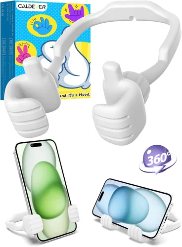 Miniatura 19 de Regalos para adolescentes, niños, niñas, adultos, día del padre: Thumbs Up Lazy Phone Stand Soporte de teléfono celular para escritorio para niños