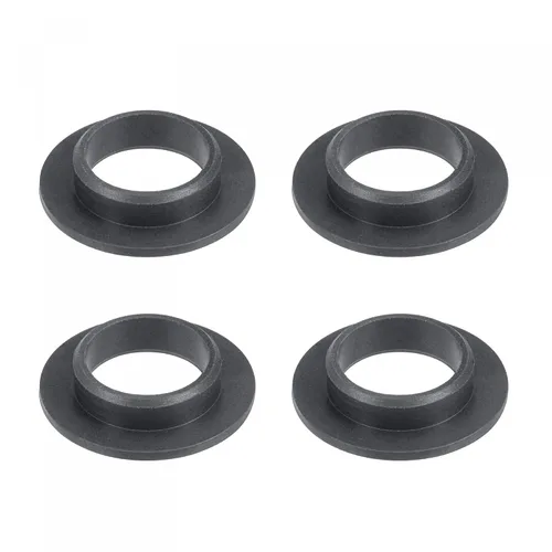Miniatura 11 de uxcell - Cojinetes de manga con brida, 12 mm de diámetro interior, 14 mm de diámetro exterior, 10 mm de longitud, buje sin aceite envuelto en POM
