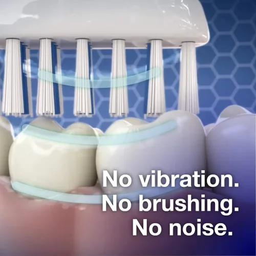 Miniatura 3 de Emmi-dent Cepillo de dientes eléctrico Oral Waver con tecnología 100% de ultrasonido, vibración suave y pasta de dientes nano-burbuja. Ideal
