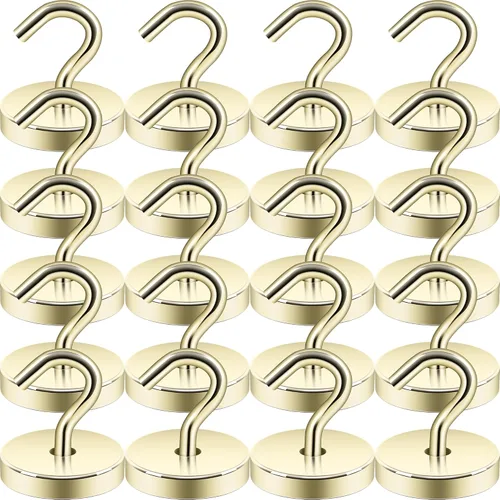 Miniatura 50 de Neosmuk Ganchos magnéticos, esenciales para cruceros, más de 32 libras, ganchos magnéticos resistentes para cabinas de cruceros, refrigerador