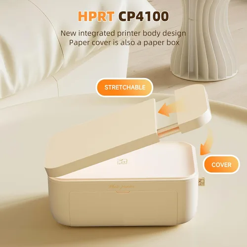 Miniatura 9 de HPRT CP4100 Impresora fotográfica - Impresora instantánea Bluetooth Plus 4x6 con 20 hojas y cinta, Wi-Fi, sublimación de tinte premium, resolución