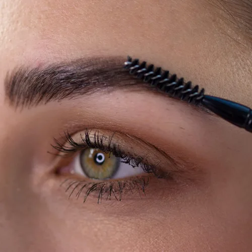 Miniatura 6 de Tina Davies Lápiz de seda delgado, color de cejas pre-dibujado para microblading, punta retráctil con carrete, micro cejas suaves - negro