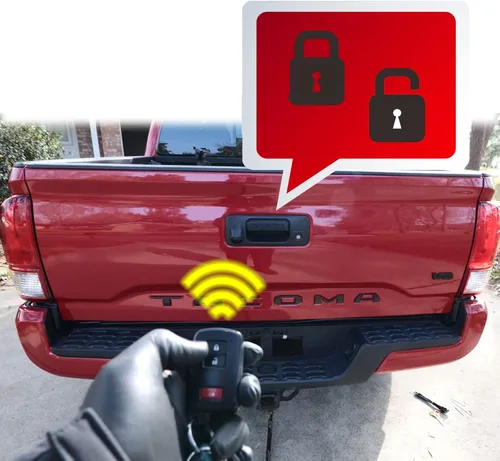 Miniatura 7 de Cerradura antirrobo para portón trasero compatible con Toyota Tacoma 2016-2023 Cerradura de puerta trasera con llaves hechas de aleación de zinc
