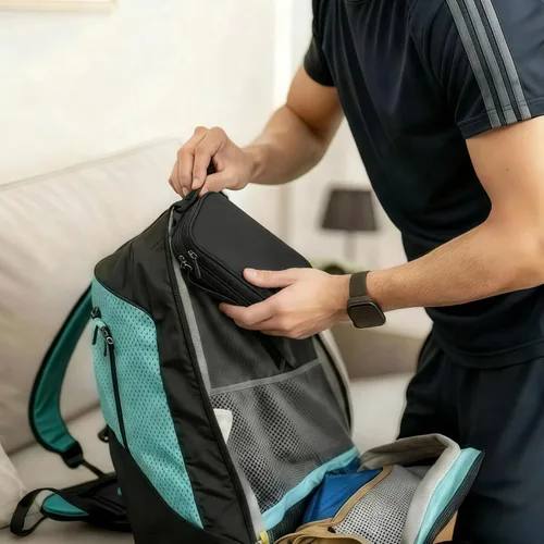 Miniatura 9 de Bolsa de almacenamiento portátil impermeable de doble capa todo en uno, organizador de cables de viaje, bolsa organizadora de accesorios