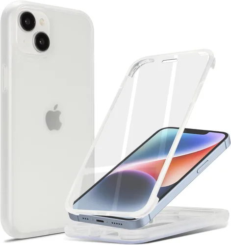 Miniatura 17 de Funda para iPhone 13 mini con protector de pantalla integrado y protección de cuerpo completo, para Apple iPhone 13 Mini, fundas para hombres, Rojo