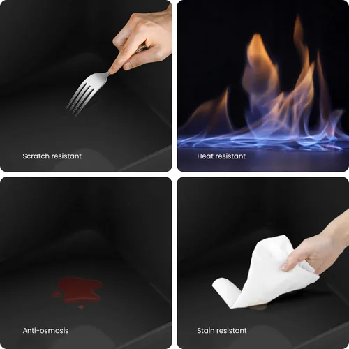 Miniatura 6 de KIBI Pure - Fregadero de cocina de arcilla refractaria de 24 pulgadas, diseño frontal de delantal de un solo tazón, acristalamiento resistente al