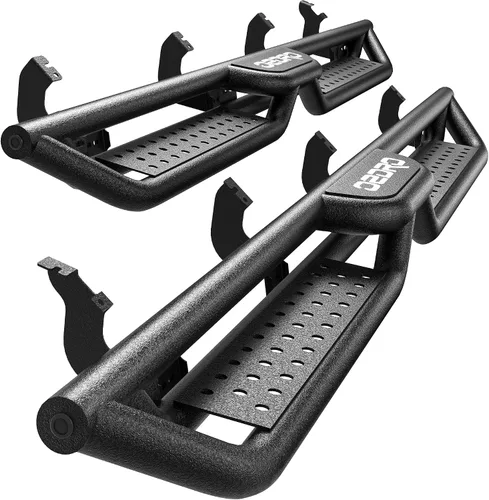 Miniatura 13 de OEDRO - Estribos compatibles con Toyota Tundra doble cabina 2007-2021 (2 puertas traseras de media talla), escalones laterales atornillables de Dos