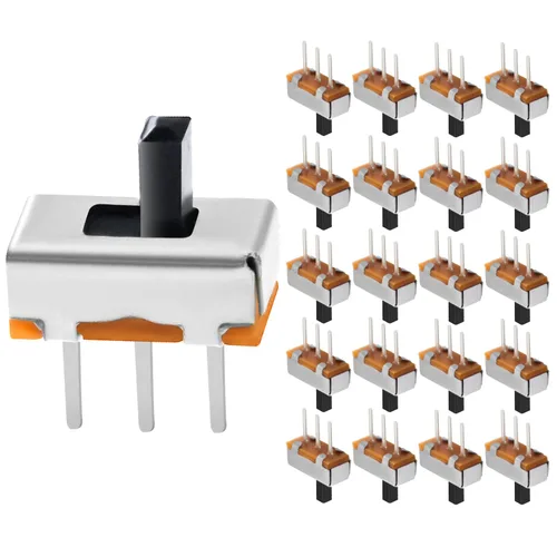 Miniatura 12 de CYT1107 - Interruptor deslizante vertical de 0.197 in de alto, 2 pines, 2 posiciones, panel SPDT 1P2T (paquete de 20)