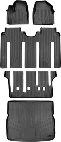 Miniatura 13 de MAXLINER - Juego de alfombrillas de 2 filas de ajuste personalizado para todo tipo de clima, compatible con Kia Sedona 2015-2021