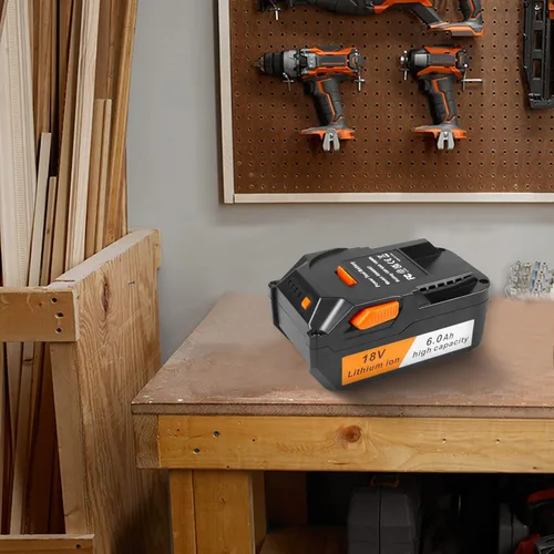 Miniatura 7 de Fancy Buying Paquete de 2 6.0Ah de repuesto para batería Ridgid 18V R840083 R840084 R840085 R840086 R840087 R840095 R86092 AC840087P Taladro
